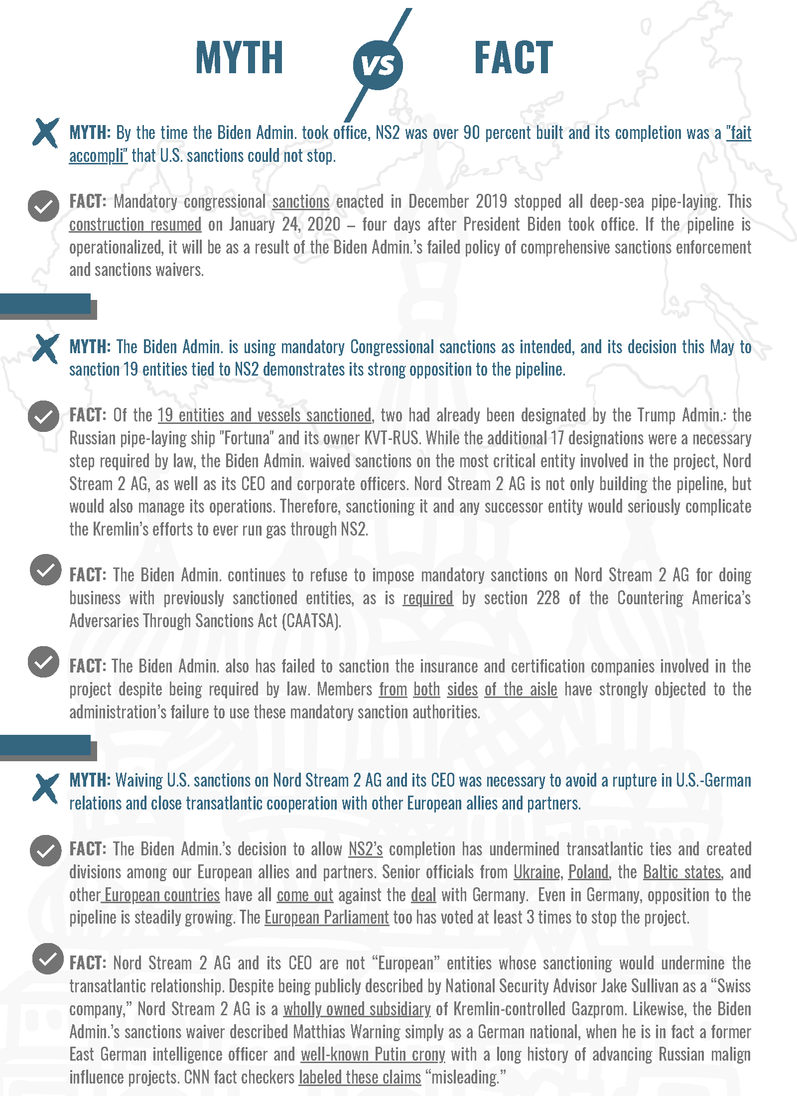 Nord Stream 2 Myth v. Fact